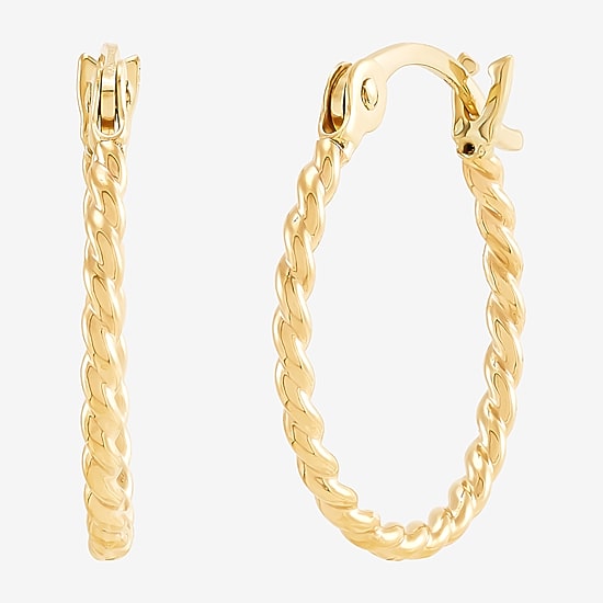 Womens 10K Gold 2 Pair Earring Set