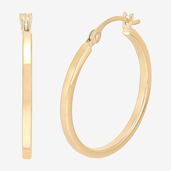 Womens 10K Gold 2 Pair Earring Set
