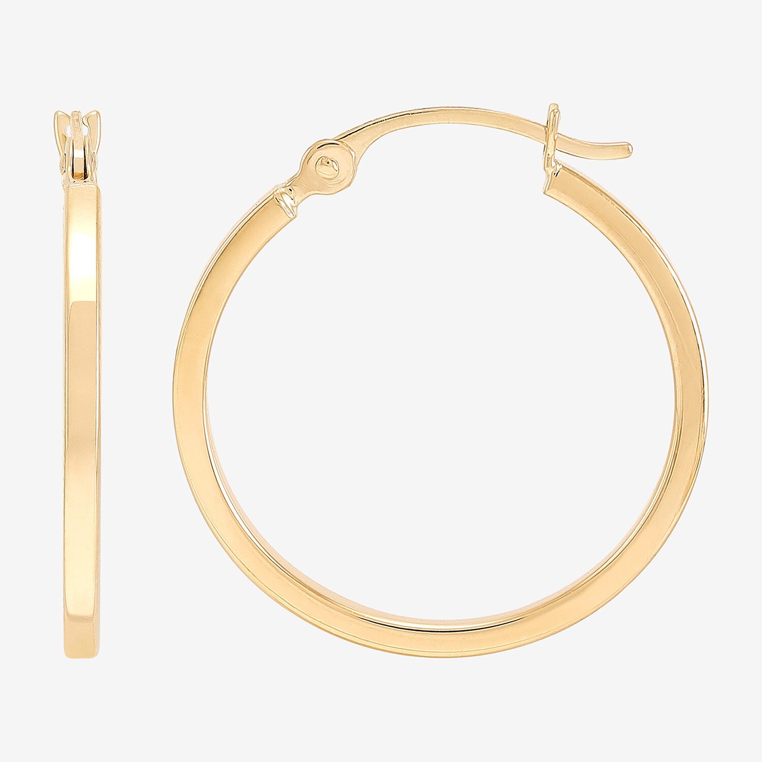 Womens 10K Gold 2 Pair Earring Set