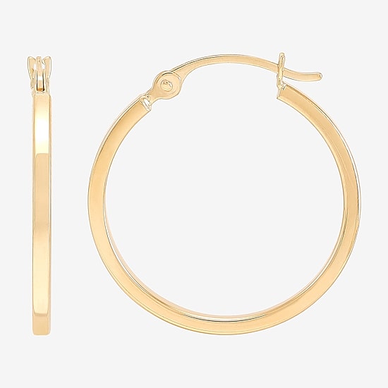 Womens 10K Gold 2 Pair Earring Set