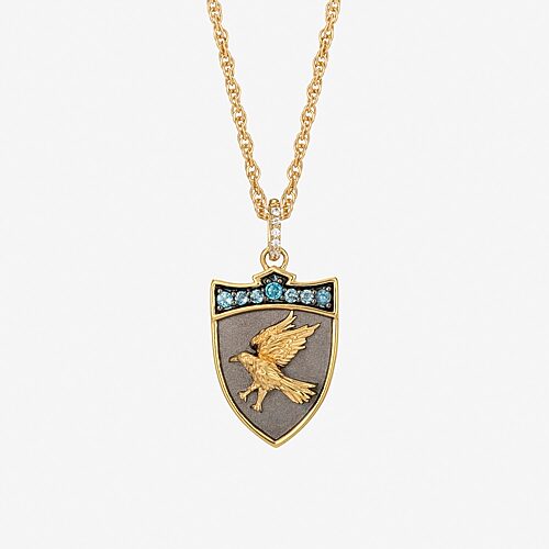 Harry Potter (F / Si2) Womens Diamond Accent Genuine Red Garnet 14K Gold Over Silver 16 Inch Pendant Necklace, One Size, Blue