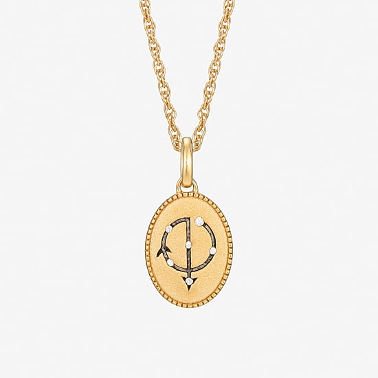 Harry Potter (F/Si2) Womens Diamond Accent Lab Grown White Diamond Accent 14K Gold Over Silver 16 Inch Pendant Necklace