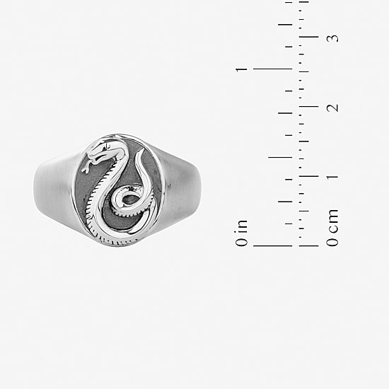 Harry Potter Mens Sterling Silver Signet Ring