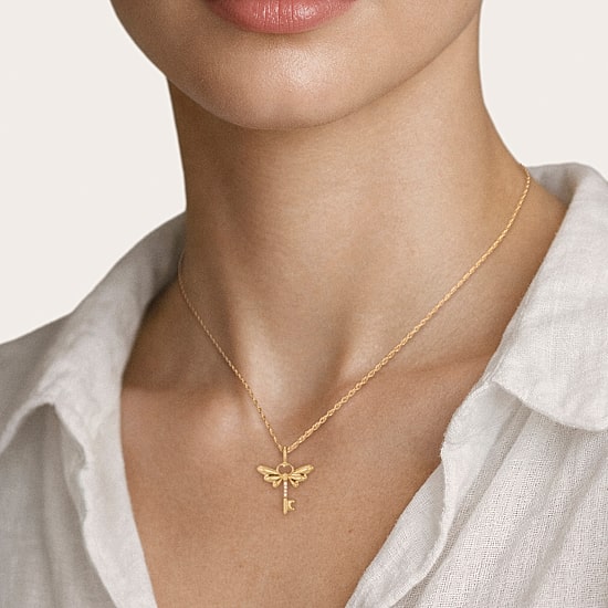 Harry Potter (F / Si2) Womens Diamond Accent Lab Grown White Diamond 14K Gold Over Silver 18 Inch Pendant Necklace