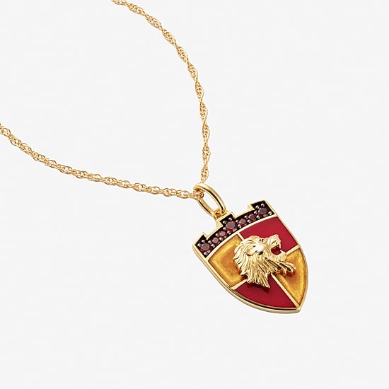Harry Potter Womens Genuine Red Garnet 14K Gold Over Silver Harry Potter Pendant