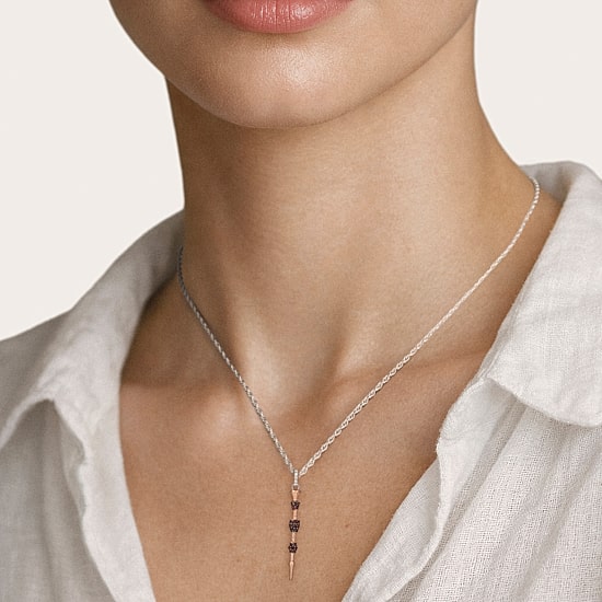 Harry Potter (F / Si2) Womens Lab Grown Diamond Accent Genuine Red Garnet 14K Gold Over Silver 18 Inch Pendant Necklace