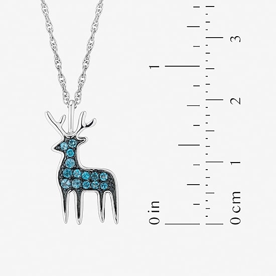 Harry Potter Womens Genuine Blue Topaz Sterling Silver 18 Inch Pendant Necklace