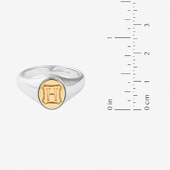 Harry Potter Womens 14K Gold Over Silver Signet Ring