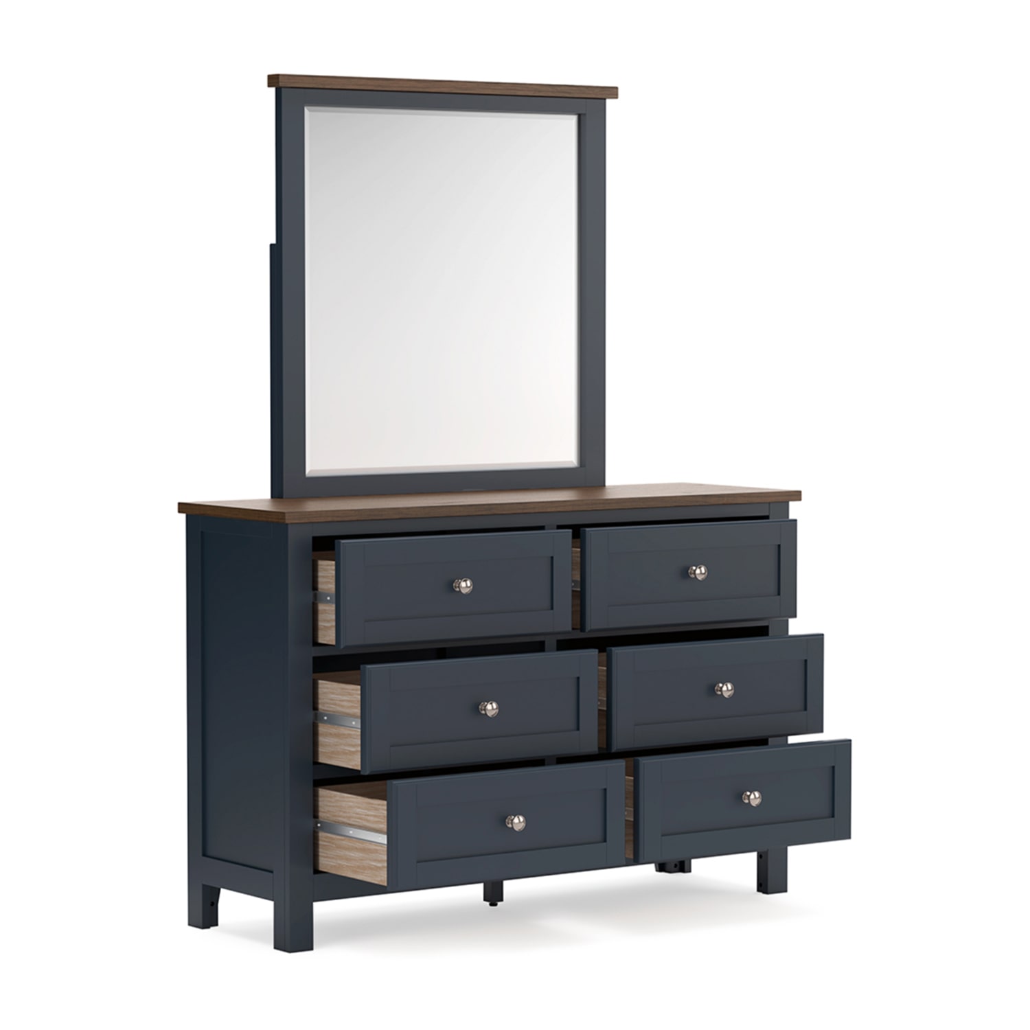 Signature Design by Ashley Lacey 6-Drawer Dresser and Mirror