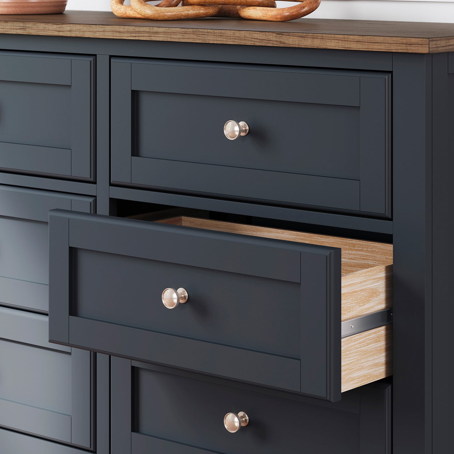 Signature Design by Ashley Lacey 6-Drawer Dresser and Mirror