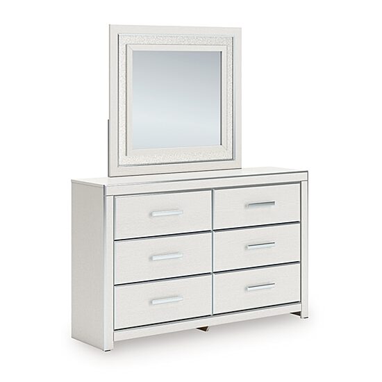 Signature Design by Ashley Rogers 6-Drawer Dresser and Mirror