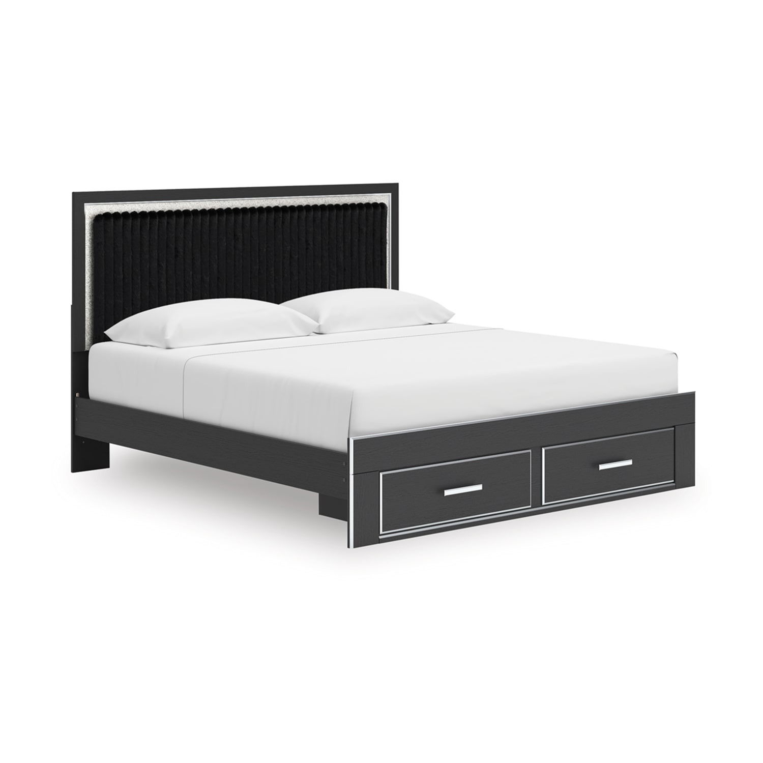 Signature Design by Ashley Birch Upholstered Panel Storage Bed