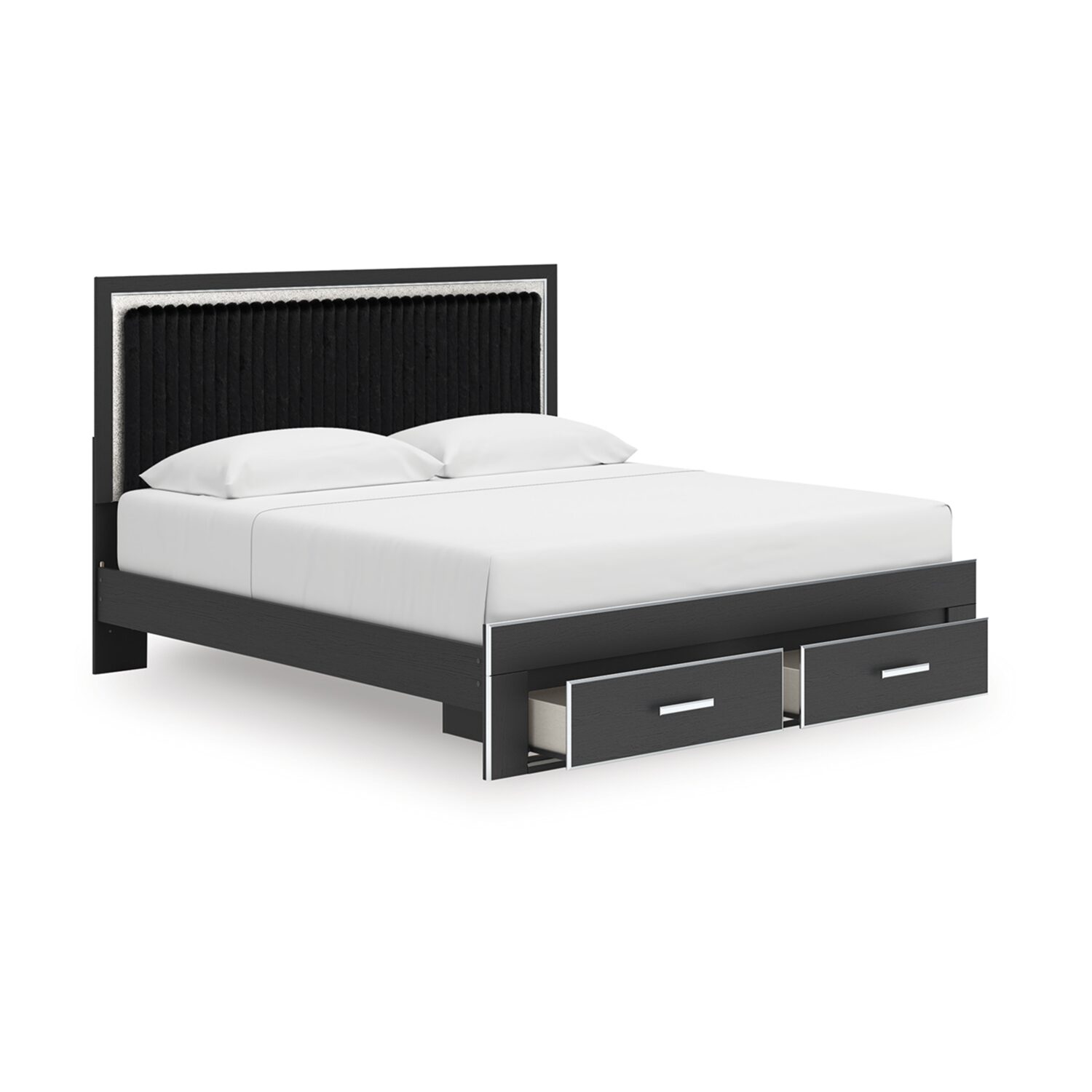 Signature Design by Ashley Birch Upholstered Panel Storage Bed