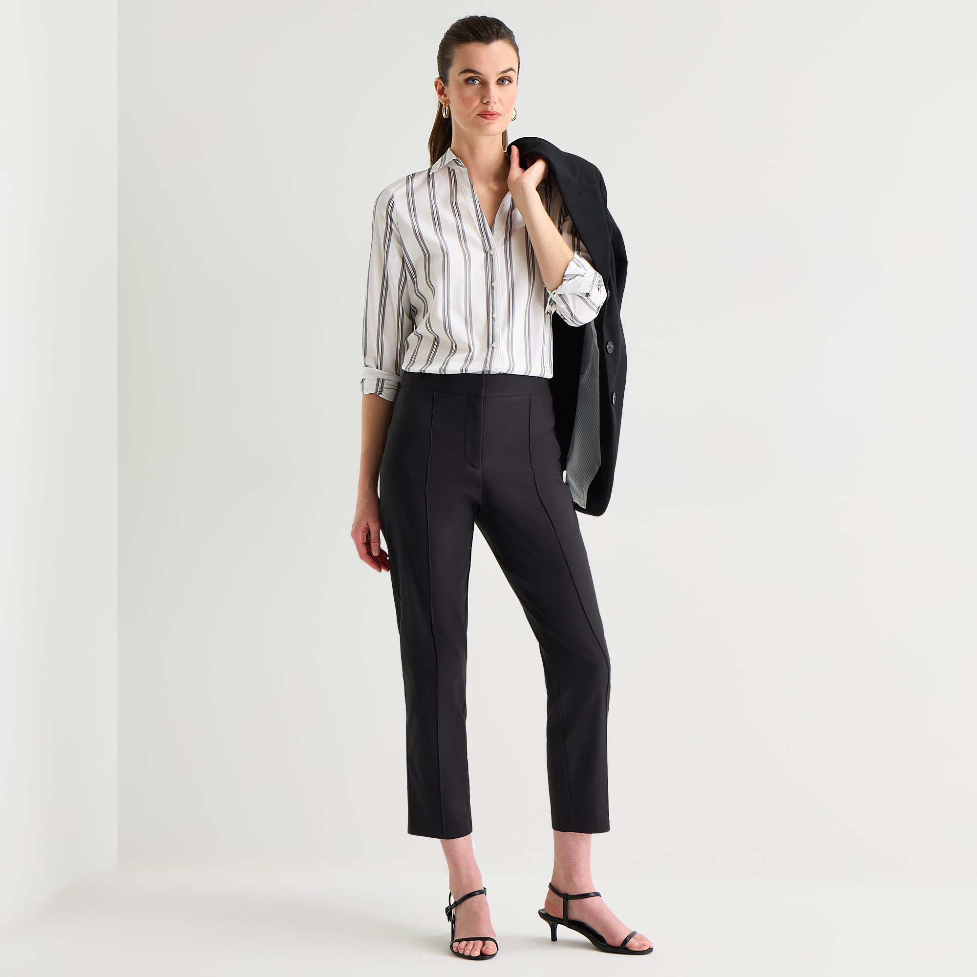 Worthington Womens Slim High Rise Pant