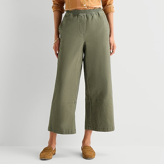 St. John's Bay Womens Mid Rise Cropped Pant