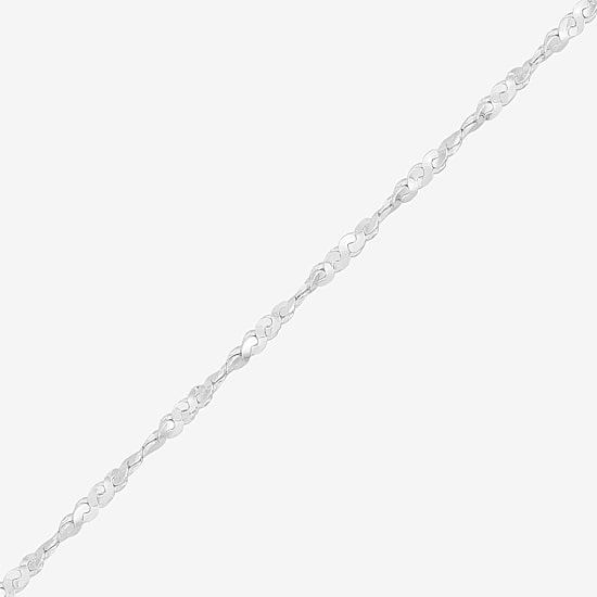 Womens Sterling Silver 20 Inch Chain Necklace