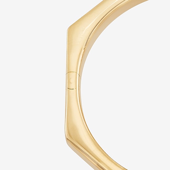 Silver Addiction Womens 14K Gold Over Silver Bangle Bracelet