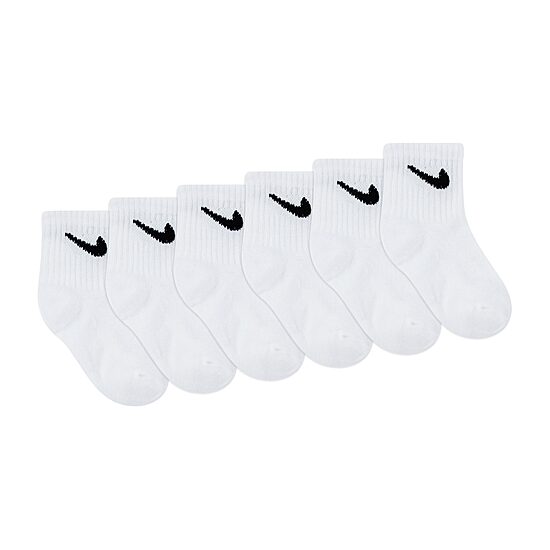 Nike Little & Big Kid Boys 6 Pair Quarter Ankle Socks