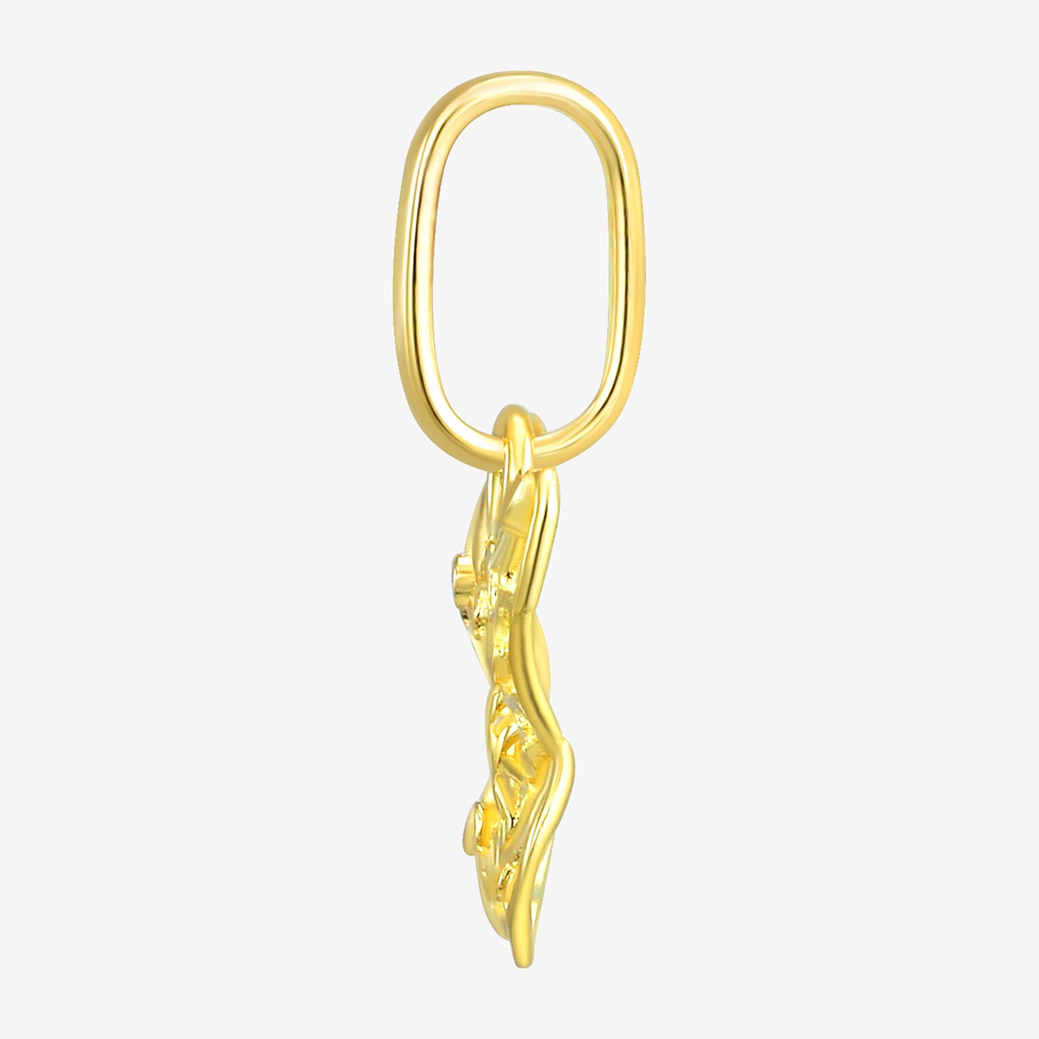 Girls 10K Gold Butterfly Pendant