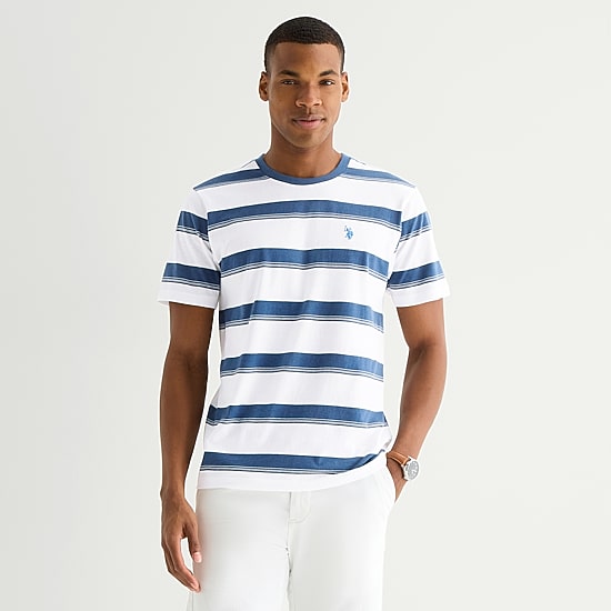 U.S. Polo Assn. Stretch Mens Crew Neck Short Sleeve T-Shirt