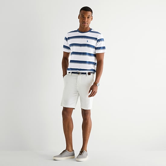 U.S. Polo Assn. Stretch Mens Crew Neck Short Sleeve T-Shirt