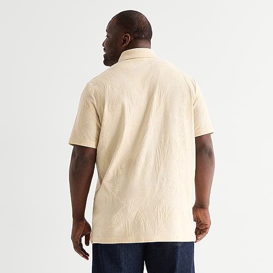 Shaquille O'Neal XLG™ Big and Tall Mens Regular Fit Short Sleeve Polo Shirt