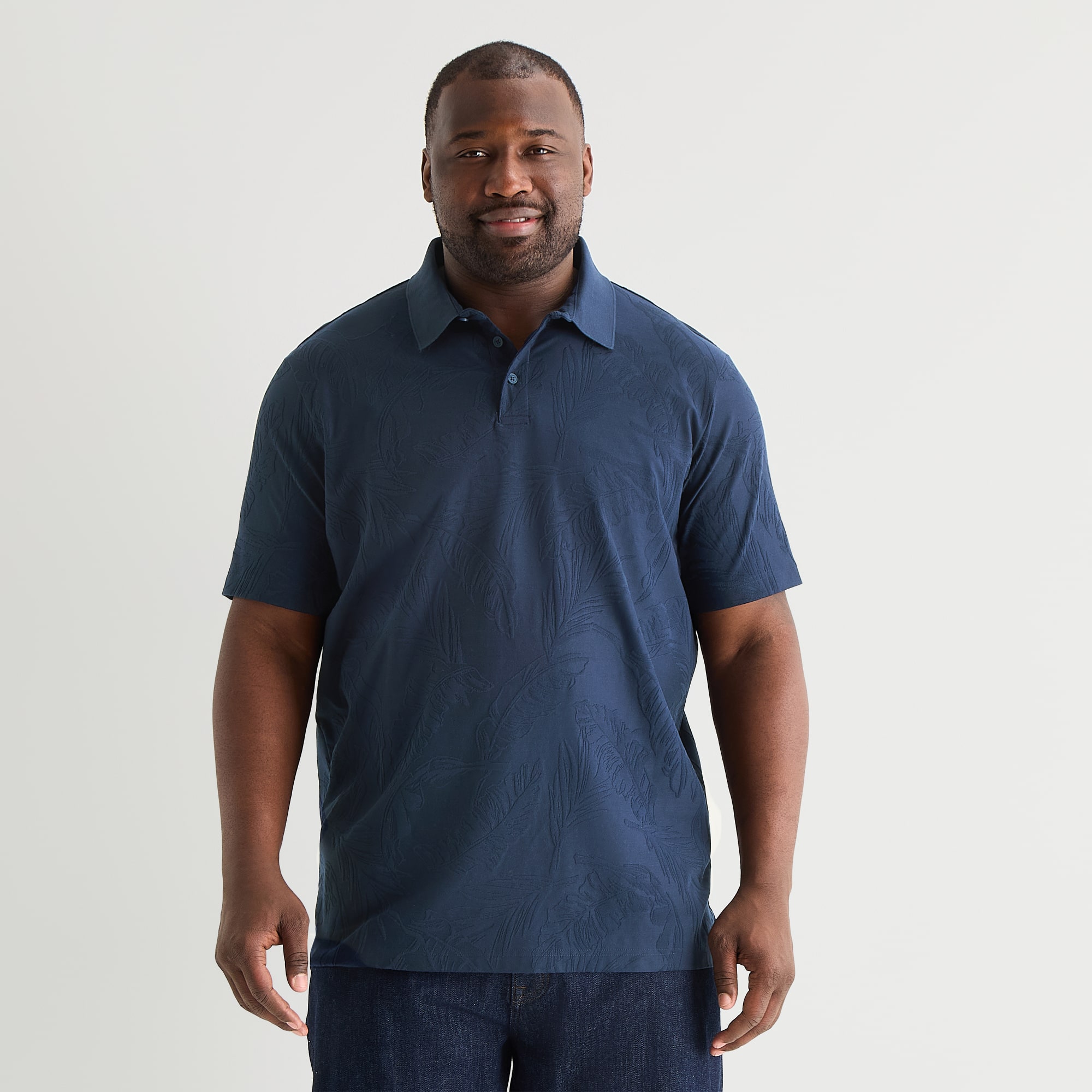 Shaquille O'Neal XLG™ Big and Tall Mens Regular Fit Short Sleeve Polo Shirt