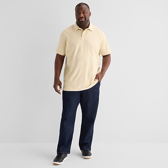 Shaquille O'Neal XLG™ Big and Tall Mens Regular Fit Short Sleeve Polo Shirt