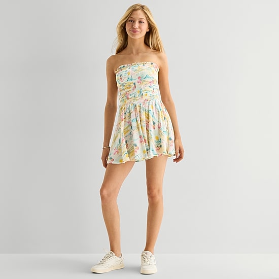 Arizona Womens Sleeveless Juniors Romper