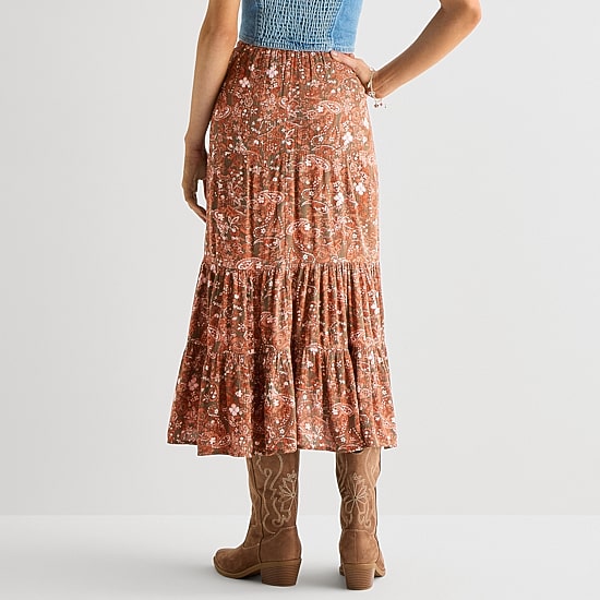 Arizona Womens Juniors Maxi Skirt