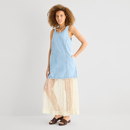 A.N.A Lace Womens Maxi Skirt