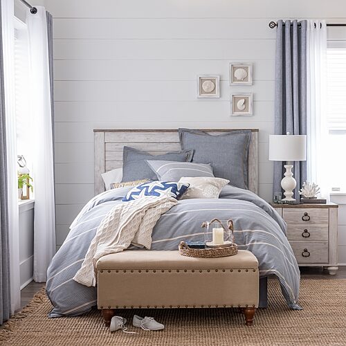 Signature Design by Ashley Smithfield Panel Bed, One Size, White
