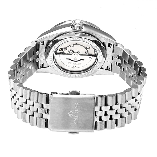 Empress Unisex Adult Silver Tone Stainless Steel Bracelet Watch Empem1501