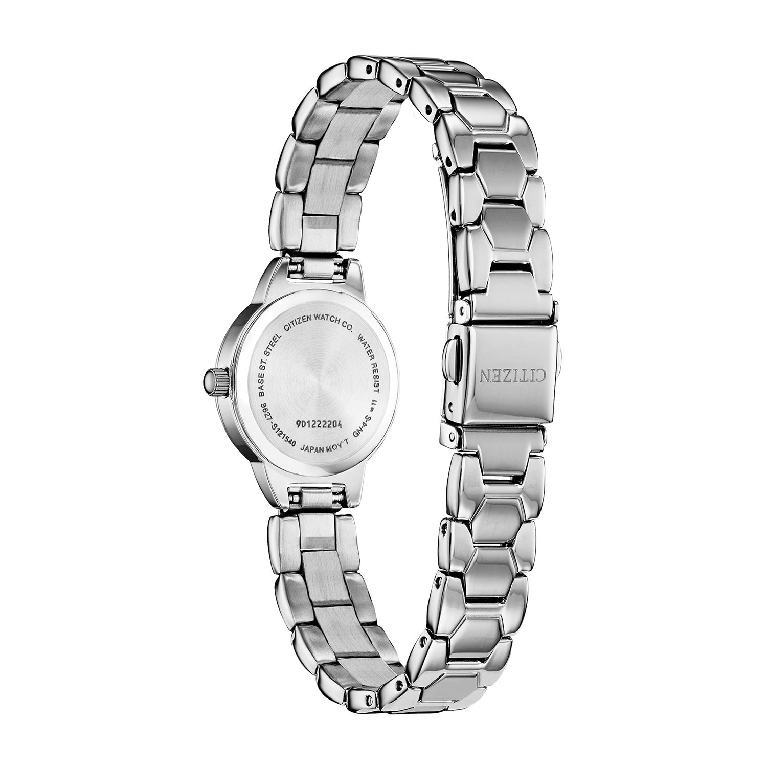 Citizen Quartz Womens Crystal Accent Silver Tone Stainless Steel Bracelet Watch Ez7010-56d