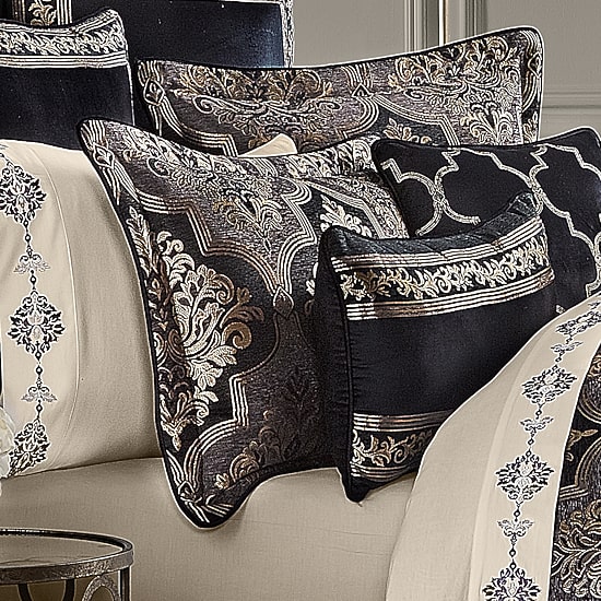 Queen Street Willow 4-Pc. Damask And Scroll Heavyweight Comforter Set