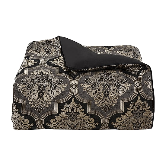 Queen Street Willow 4-Pc. Damask And Scroll Heavyweight Comforter Set
