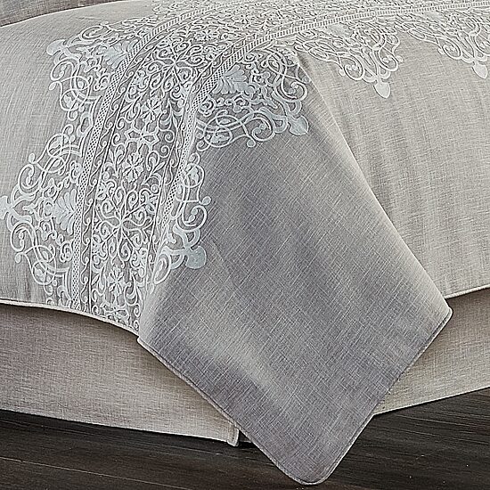 Queen Street Annie 4-pc. Damask + Scroll Comforter Set
