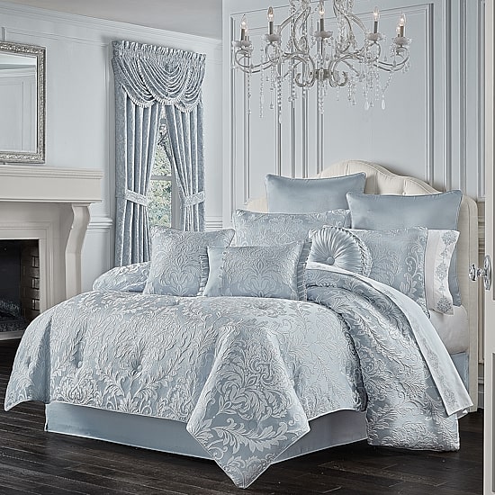 Queen Street Madeline 4-Pc. Damask And Scroll Heavyweight Comforter Set