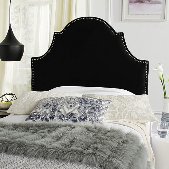 Hallmar Upholstered Headboard w/nail-head trim