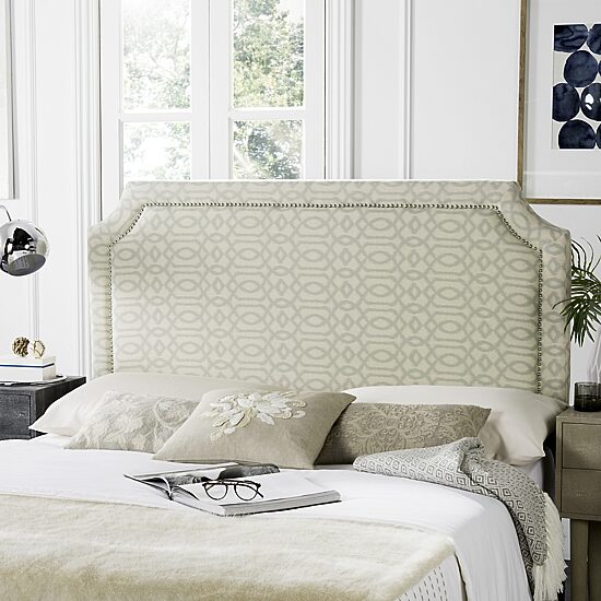 Shayne Upholstered Headboard w/nail-head trim