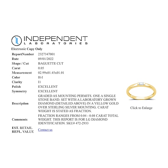 (H-I / I1) I Said Yes Lab Grown White Diamond Wedding Band