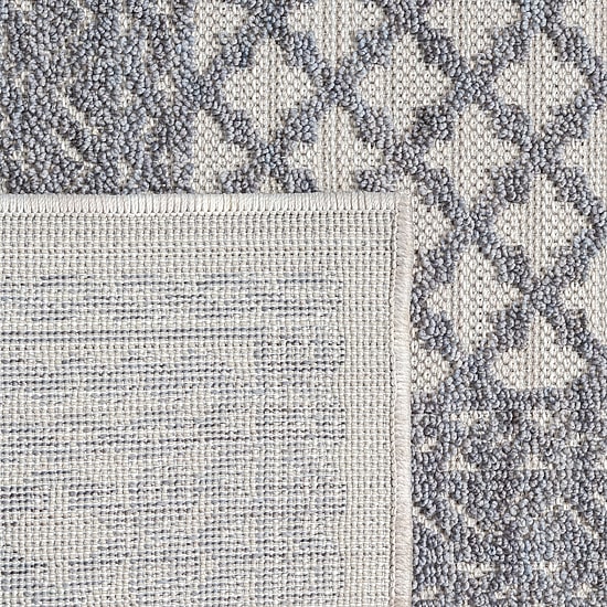 Winona Lightly Bordered PET Yarn Indoor Outdoor Rectangular Area Rug