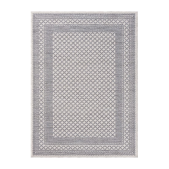 Winona Lightly Bordered PET Yarn Indoor Outdoor Rectangular Area Rug