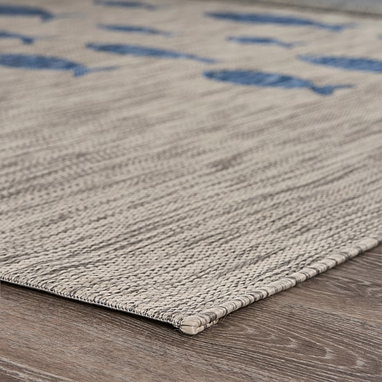 Catherine School Of Fish Indoor Outdoor Rectangular Area Rug