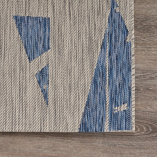 Catherine Nautical Sailboats Indoor Outdoor Rectangular Area Rug