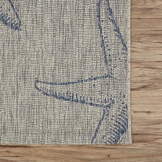 Celeste Starfish Indoor Outdoor Rectangular Area Rug
