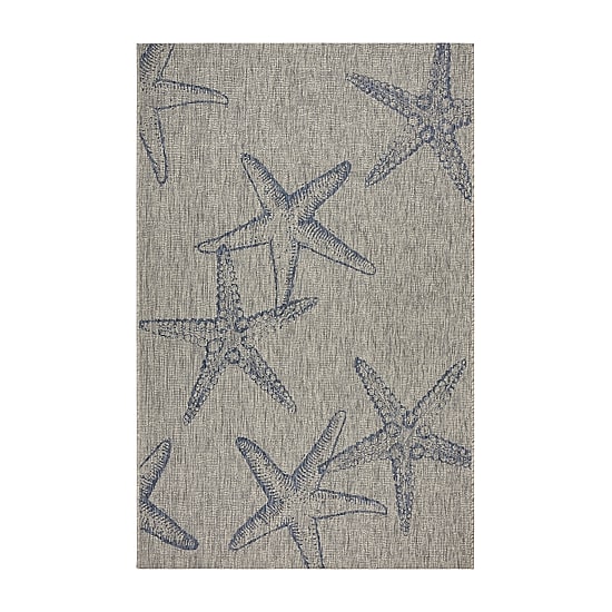 Celeste Starfish Indoor Outdoor Rectangular Area Rug