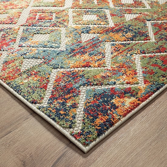 Corazon Multicolor Eclectic Indoor Outdoor Rectangular Area Rug