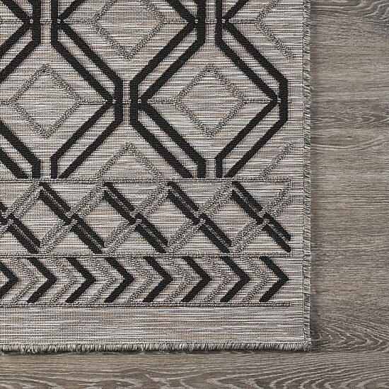 Reese Geometric Daze Indoor Outdoor Rectangular Area Rug 