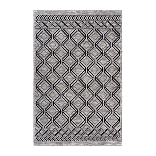 Reese Geometric Daze Indoor Outdoor Rectangular Area Rug 